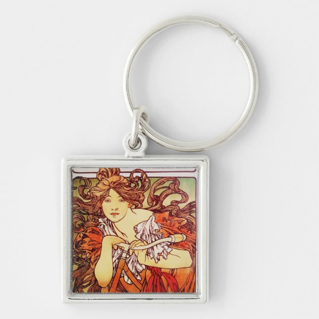 Chaveiro Ciclos Perfecta de Alphonse Mucha (Frente)