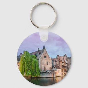 Chaveiro Cidade antiga de Bruges e torre de Belfry