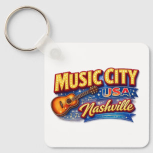 Chaveiro cidade da música EUA Nashville