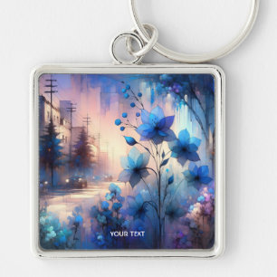 Chaveiro Cidade das Flores Azuis Fantasy