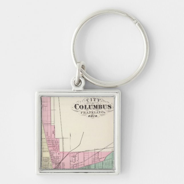 Chaveiro Cidade de Columbus, Condado de Franklin, Ohio (Frente)