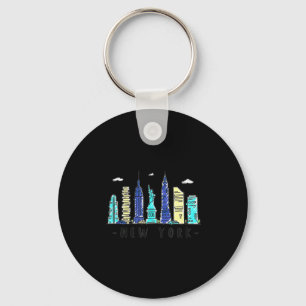 Chaveiro Cidade de Nova York Nyc Horizonte Ny Souvenir de A