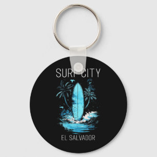 Chaveiro Cidade do Surf El Salvador Surf Vintage Surfista _