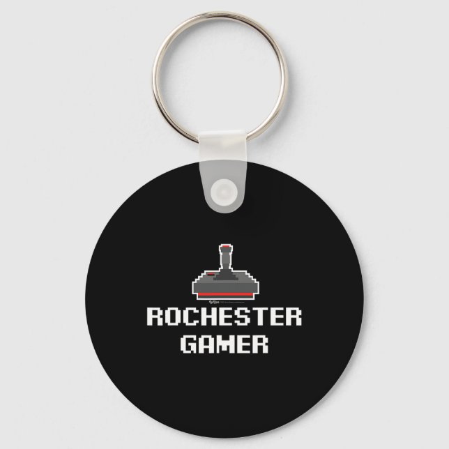 Chaveiro Cidade Rochester Gamer 8-bit (Frente)