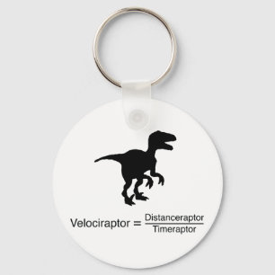 Chaveiro ciência engraçada do velociraptor