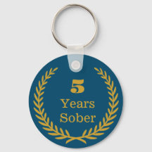 Cinco anos de sobriedade personalizável