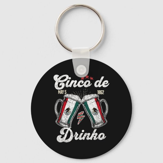 Chaveiro Cinco De Drinko Partido Mexicano 5 De Mayo Beer Be (Frente)