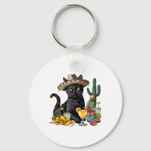 Chaveiro Cinco de Mayo Black Cat Mexicano Cuisine Black Cat