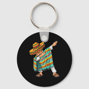 Chaveiro Cinco De Mayo Dabbing Poncho Sombrero Funny Mexica