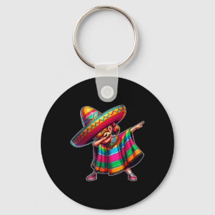 Chaveiro Cinco De Mayo Dabbing Poncho Sombrero mexicano Dab
