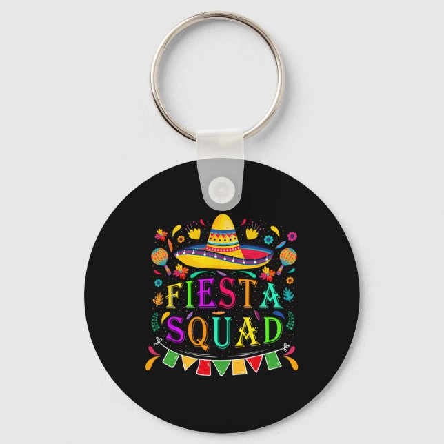 Chaveiro Cinco De Mayo Fiesta Squad Partido Mexicano Cinco  (Frente)