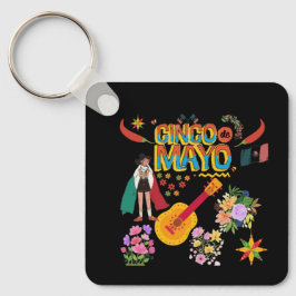 Chaveiro Cinco De Mayo preto