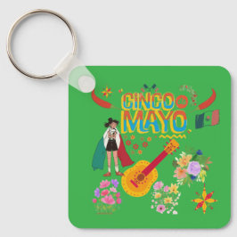 Chaveiro Cinco De Mayo verde kelly