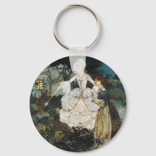 Chaveiro Cinderella e madrinha feericamente