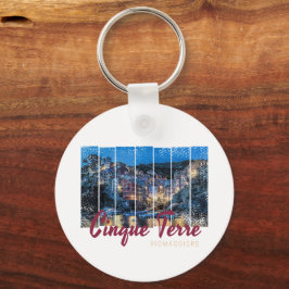 Chaveiro Cinque Terre Riomaggiore italiano Vintage Souvenir