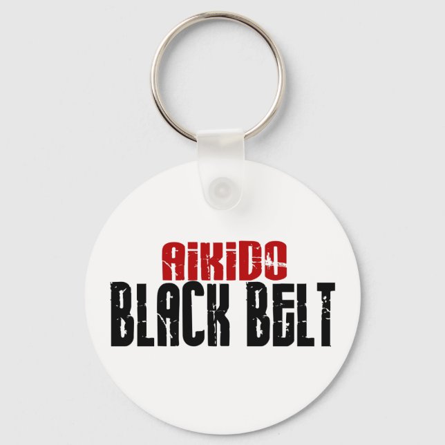 Chaveiro Cinta Preta Aikido (Frente)