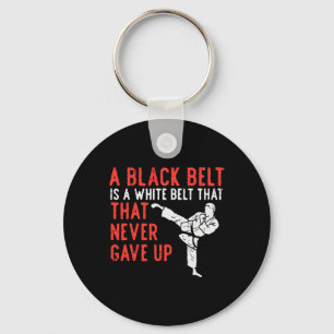 Chaveiro Cinturão Negro Nunca Deixou Karate Taekwondo Inspi