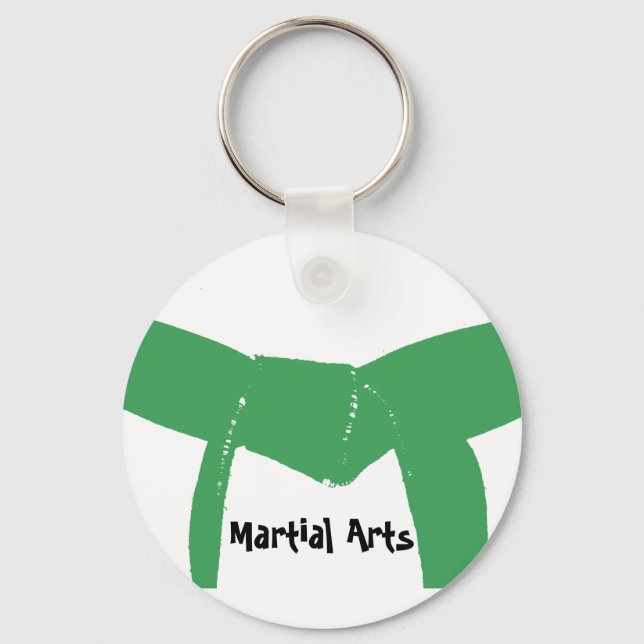 Chaveiro Cinturão Verde de Artes Marciais (Frente)