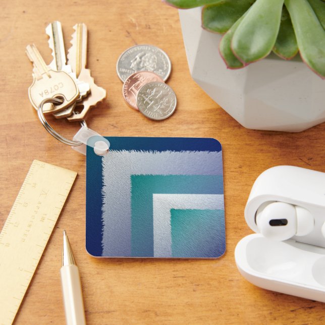 Chaveiro cinza azul-lacrimogêneo ex pastel (Mesa)