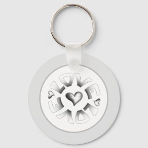 Chaveiro Cinza de amor