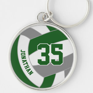 Chaveiro cinza verde que sua equipe cultiva vôlei personali