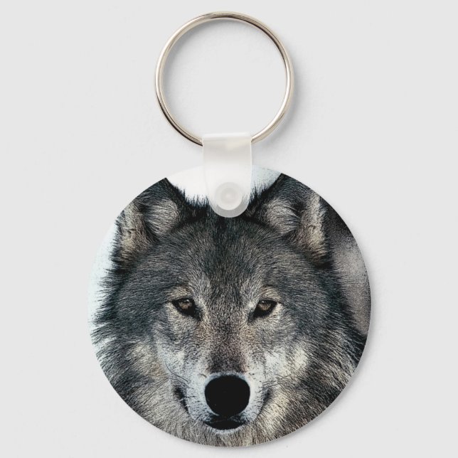 Chaveiro Cinza Wolf (Frente)