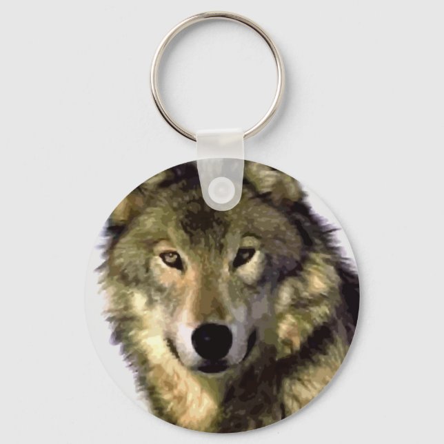 Chaveiro Cinza Wolf (Frente)