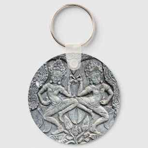 Chaveiro Cinzeladura de pedra dos dançarinos cambojanos