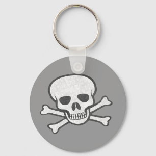 Chaveiro cinzento do crânio e dos Crossbones