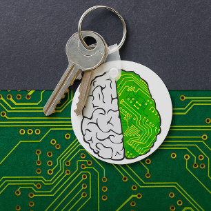 Chaveiro Circuito da Placa-Mãe do Cérebro de Tecnologia Com