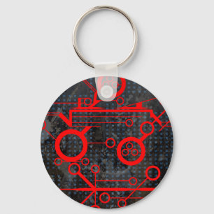 Chaveiro Circuito Vermelho