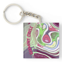 Círculo Celular de Harmonia abstrato Pastel