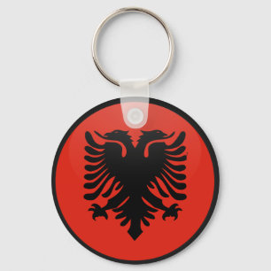 Chaveiro Círculo da bandeira da qualidade de Albânia