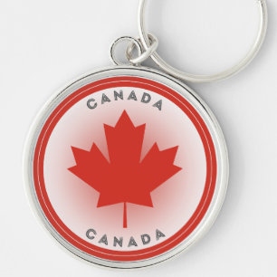 Chaveiro Círculo da Folha de Bordo do Canadá