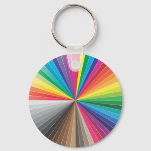 Chaveiro círculo de amostras de cores