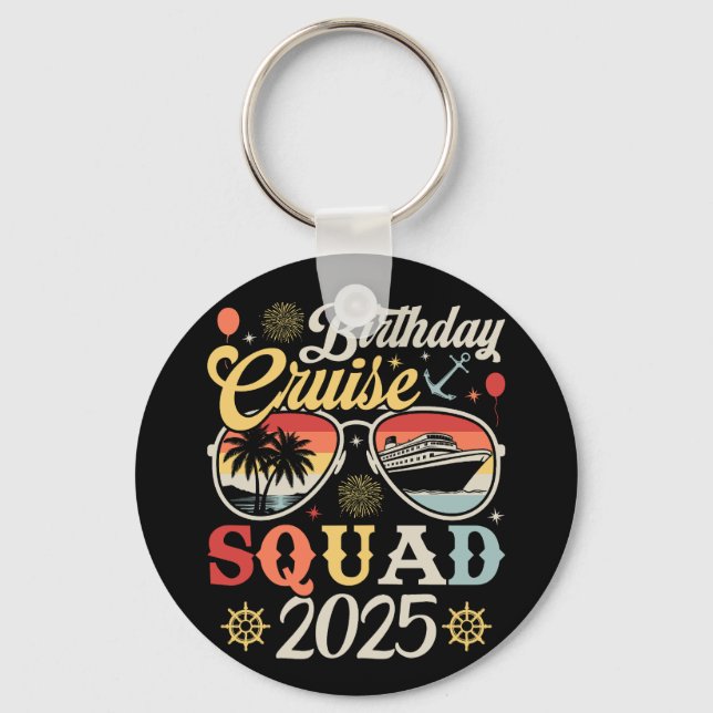 Chaveiro Círculo de Correspondência Familiar Birthday Cruis (Frente)