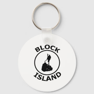 Chaveiro Círculo de Dentro de Forma de Ilha de Bloco