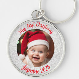 Chaveiro Círculo Premium Personalizável Primeiro Natal do B