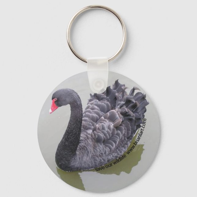 Chaveiro cisne negro (Frente)