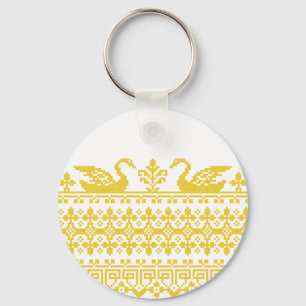 Chaveiro Cisnes Douradas