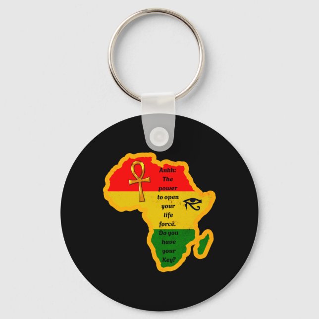 Chaveiro citação africana junenth ankh wer (Frente)