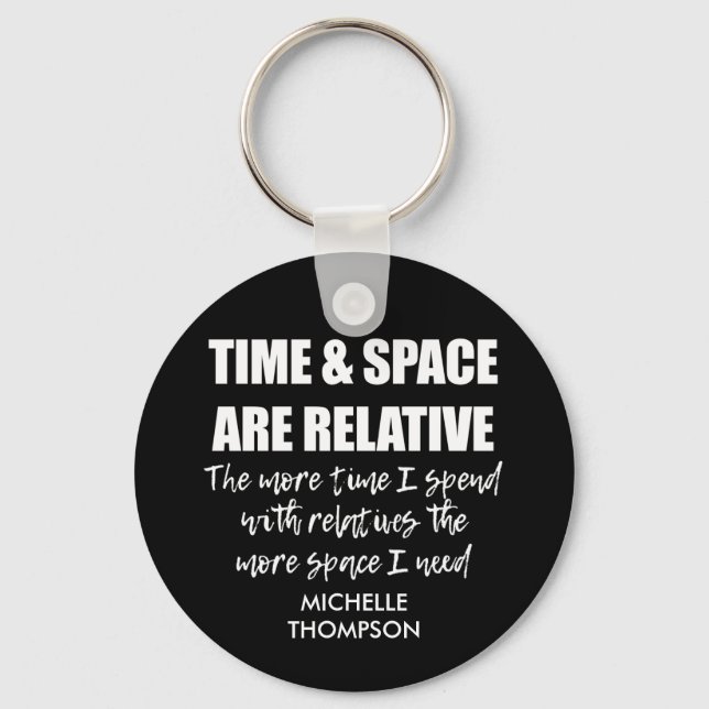 Chaveiro Citação da Família Personalizada de Diversão de No (Frente)