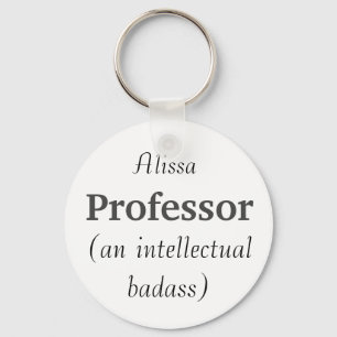 Chaveiro Citação da Marca Intelectual do Professor de Nom
