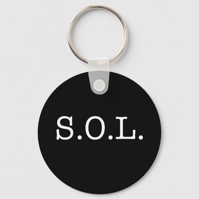 Chaveiro Citação de gírias S.O.L - Cotações SOL (Frente)