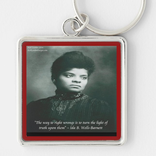 Chaveiro Citação de Ida B Wells & Truth (Frente)
