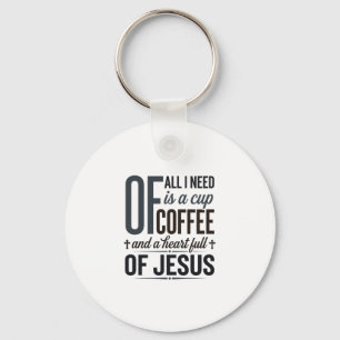 Chaveiro Citação de Jesus do Café Cristão Camisa Vintage De