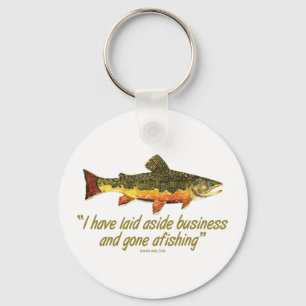 Chaveiro Citação de Pesca Izaak Walton