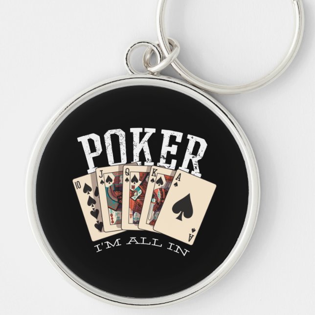 Chaveiro Citação de Poker para Jogador (Frente)