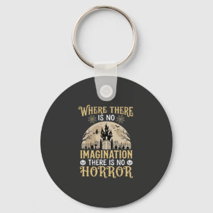 Chaveiro Citação de Terror de Halloween Castelo Assombrado 