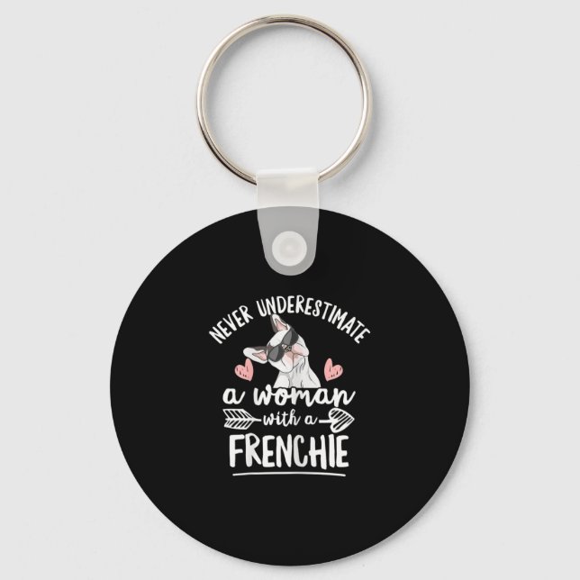 Chaveiro Citação Do Bulldog Para Sua Esposa Francesa (Frente)